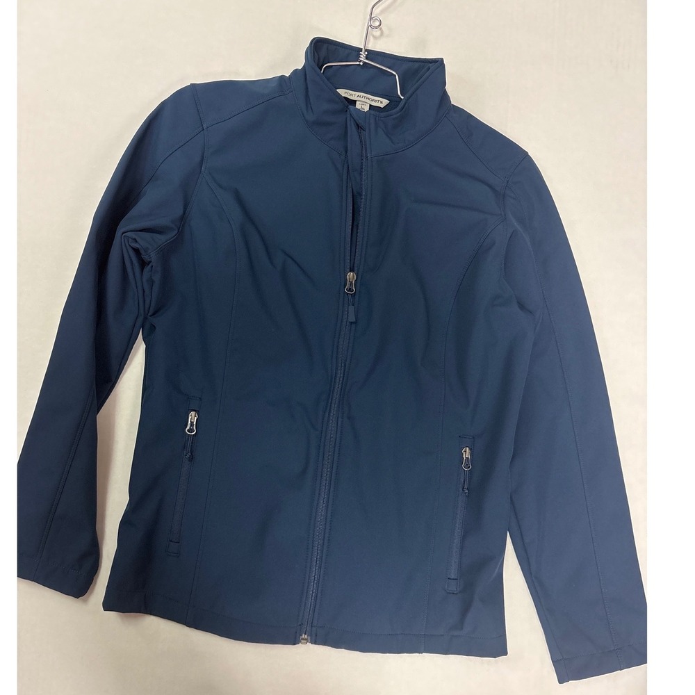 Port Authority ladies XL Core Soft Shell Jacket Teal Blue L782 Full Zip